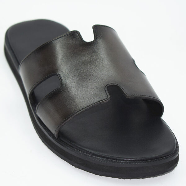 cow brown leather summer men sandal shoes