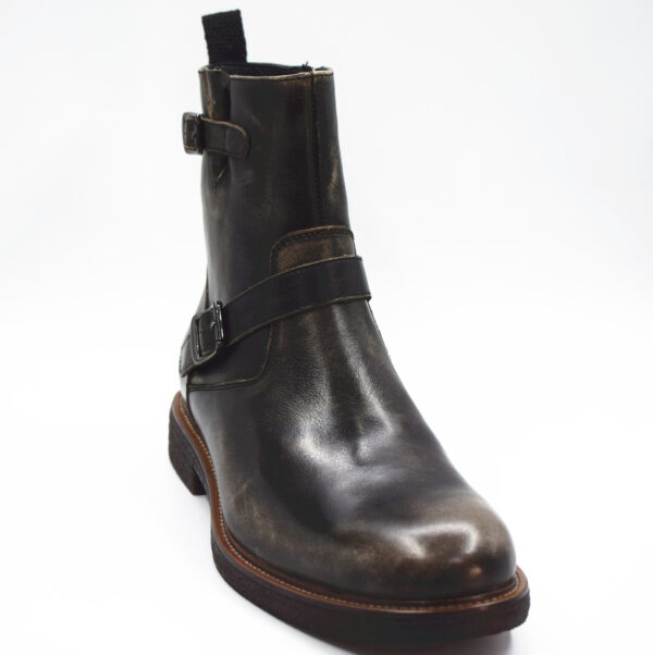 customized brown mens leather boots