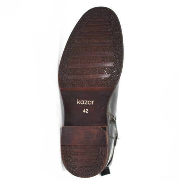customized brown mens leather boots Kazar brand