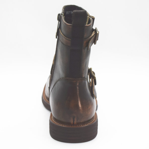 customized brown mens leather boots chukka boots