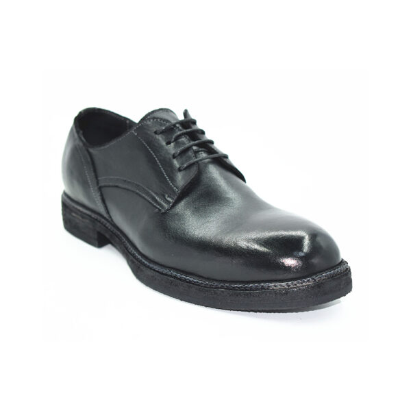 black leather goodyear shoes for men