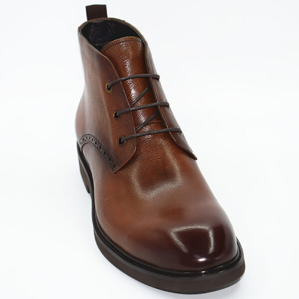 Cowhide leather high formal shoes for men brown dress shoes Goodyear shoes
