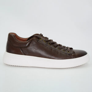 brown leather sneaker shoes for men class sneaker