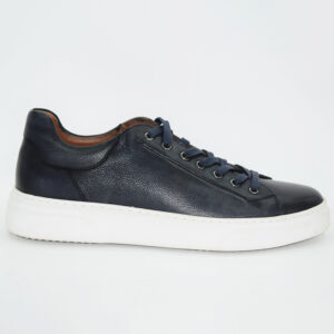 black leather sneaker shoes for men sport sneaker