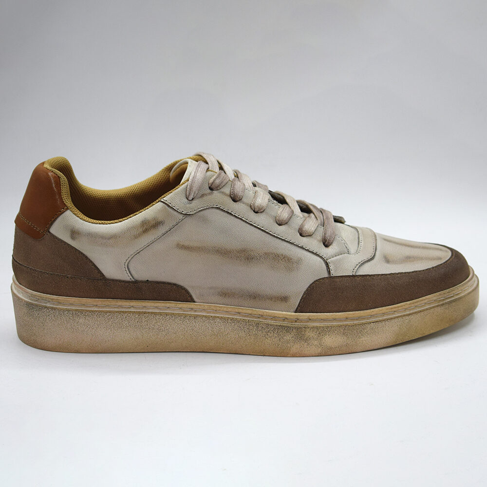 brown Vintage craft Sneaker Shoes Trendy casual sneakers