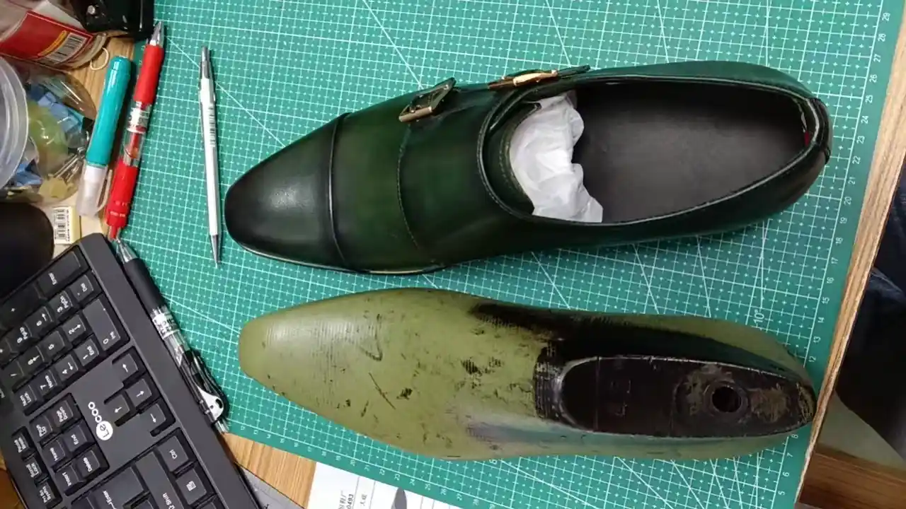 The design of wedding shoes last is underway