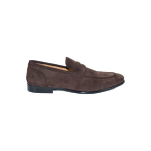 Formal Shoes - brown suede loafers, elegant