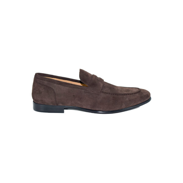 Formal Shoes - brown suede loafers, elegant
