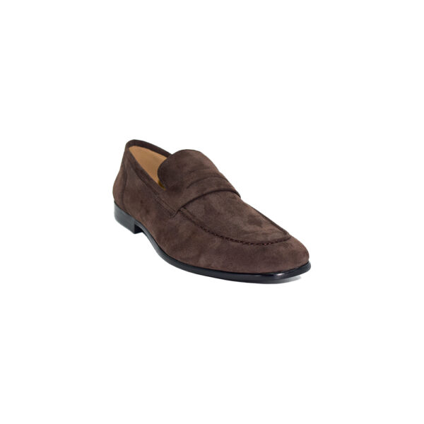 Formal Shoes - brown suede loafers, elegant