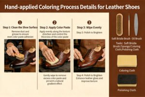 Leather Shoe Finishing Process
