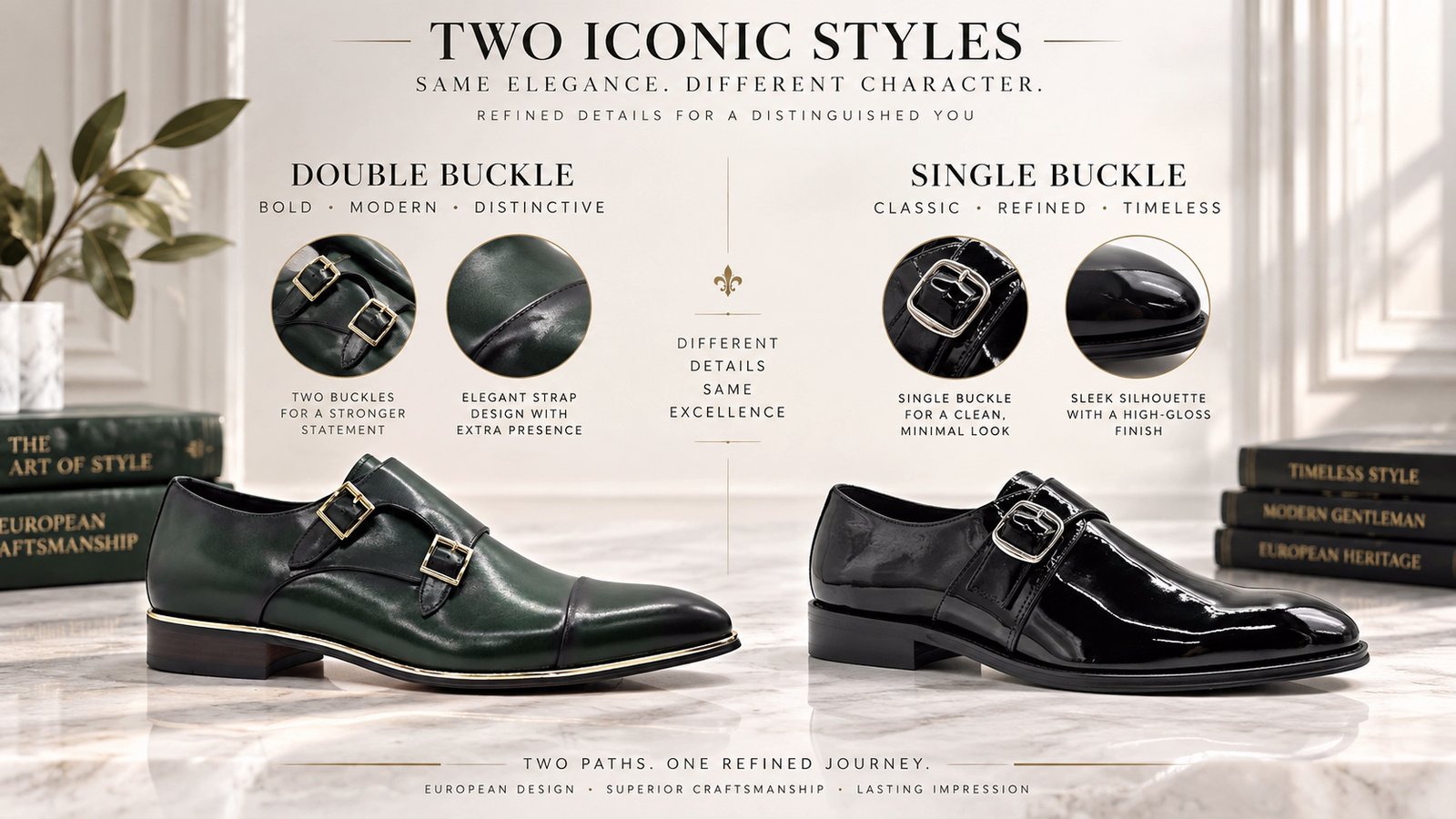 Single monk and double monk shoes comparison