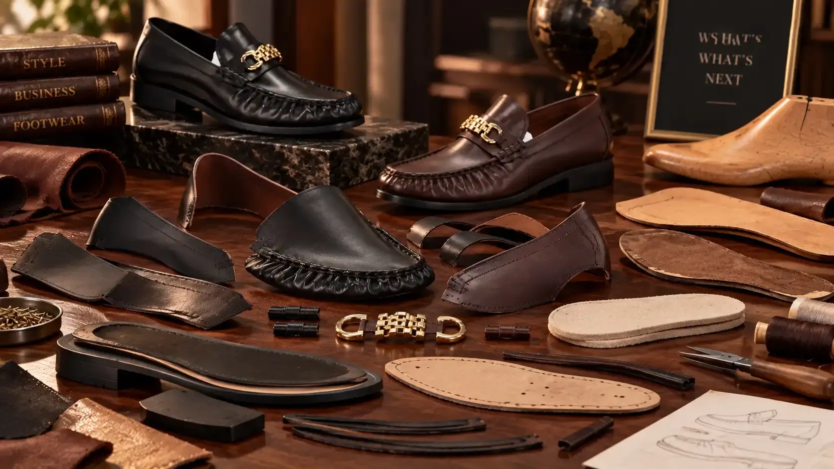 The design layout of Peche Loafers